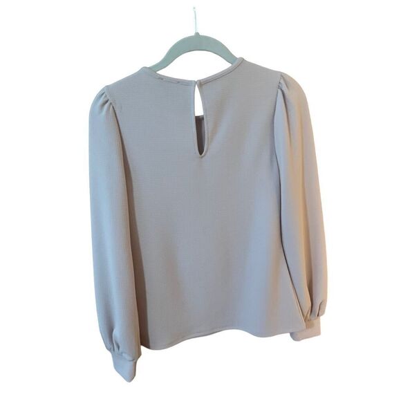 Express textured line sleeve blouse Size XS Pale Pink - Picture 4 of 4